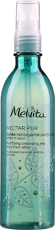 Odświeżający żel oczyszczający do skóry mieszanej i tłustej - Melvita Nectar Pur Purifying Cleansing Jelly — Zdjęcie N1