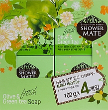 Kup Mydło Oliwki i zielona herbata - KeraSys Shower Mate Refresh Olive & Green Tea Soap Kit