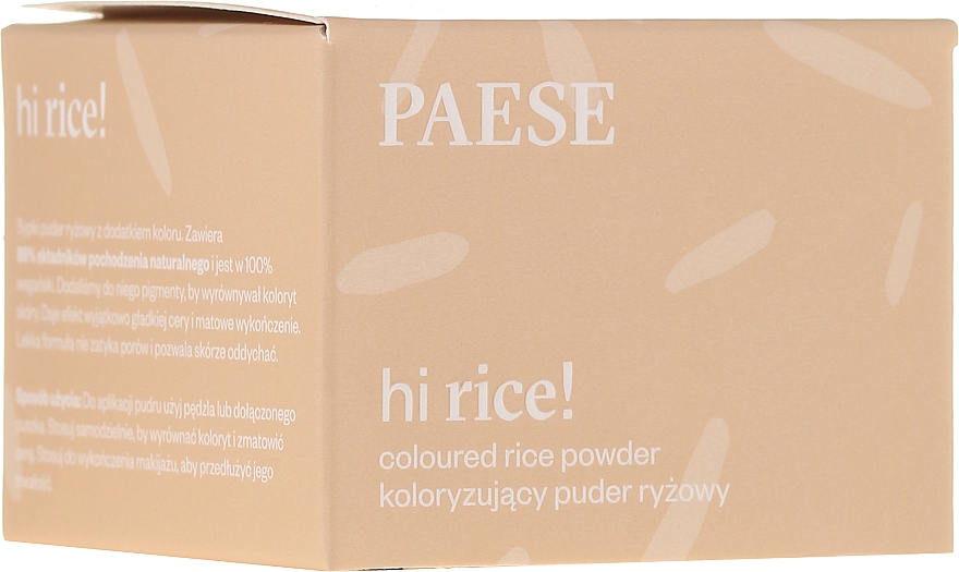 Koloryzujący puder ryżowy - Paese Hi Rice Coloured Rice Powder