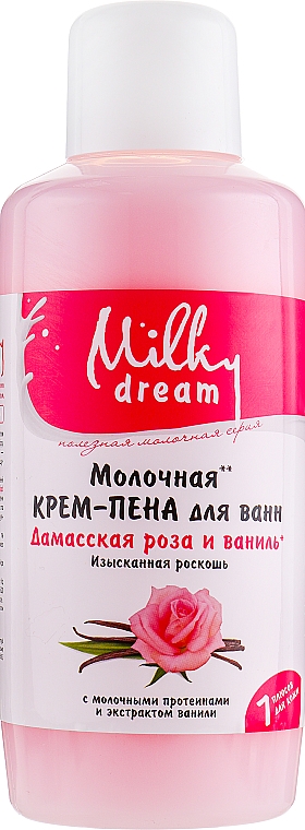 Kremowa pianka do kąpieli Róża damasceńska i wanilia - Milky Dream — Zdjęcie N2