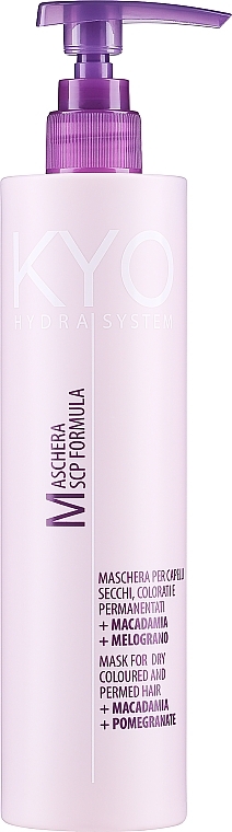 Maska do suchych włosów farbowanych - Kyo Hydra System Mask For Dry Coloured And Permed Hair — Zdjęcie N3