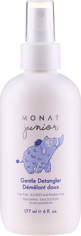 Delikatny spray dla dzieci ułatwiający rozczesywanie włosów - Monat Junior Gentle Detangling Spray — Zdjęcie N2