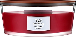Kup Świeca zapachowa w szkle - Woodwick Hearthwick Flame Ellipse Candle Pomegrante 