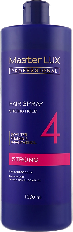 Silnie utrwalający lakier do włosów - Master LUX Professional Strong Hair Spray — Zdjęcie N3