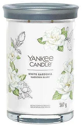 Świeca zapachowa na podstawce White Gardenia, 2 knoty - Yankee Candle White Gardenia Tumbler — Zdjęcie N1