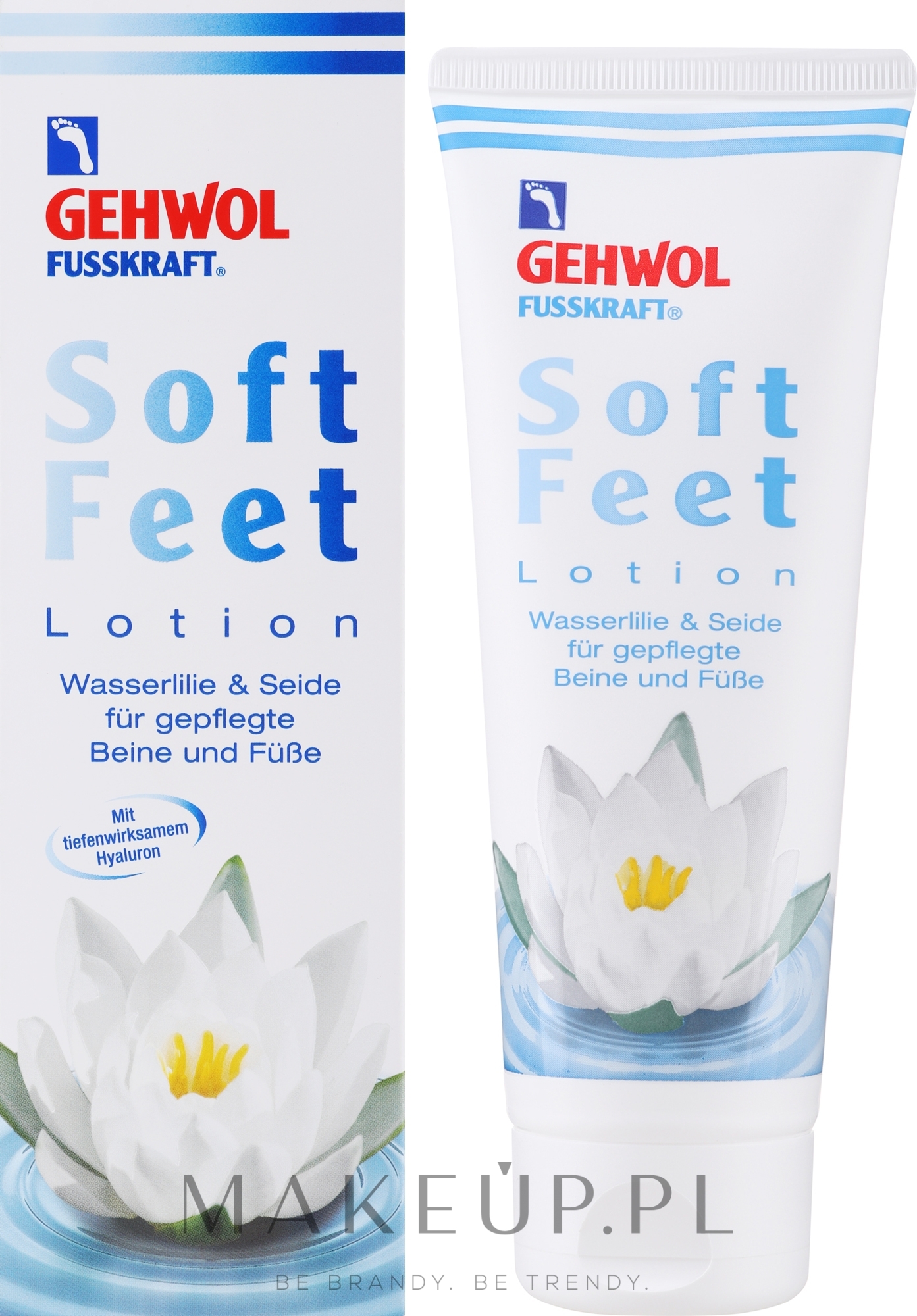 Lotion do stóp i nóg z kwasem hialuronowym i lilią wodną - Gehwol Fusskraft Soft Feet Lotion — Zdjęcie 125 ml