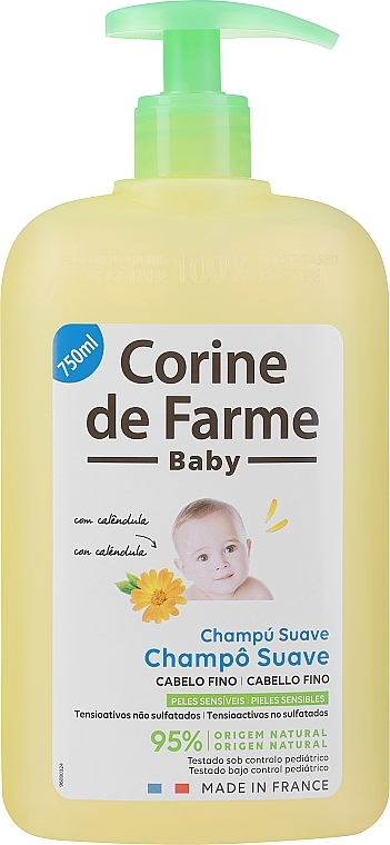 Łagodny szampon z nagietkiem dla dzieci - Corine de Farme Gentle Shampoo — Zdjęcie N1