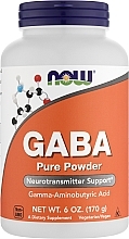 Aminokwas GABA w proszku - Now Foods GABA Pure Powder — Zdjęcie N1