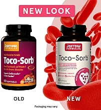 Suplement diety z mieszanką tokotrienoli i witaminą E - Jarrow Formulas Toco-Sorb — Zdjęcie N2