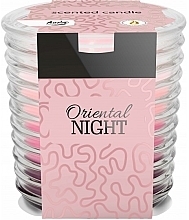 Świeca zapachowa w żebrowanym szkle Orientalna noc - Bispol Scented Candle Oriental Night — Zdjęcie N1