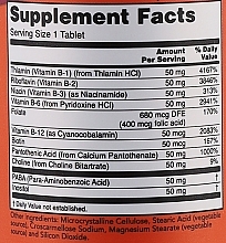 Kapsułki wegetariańskie z kompleksem witamin z grupy B wspierające układ nerwowy - Now Foods Vitamin B-50 — Zdjęcie N2