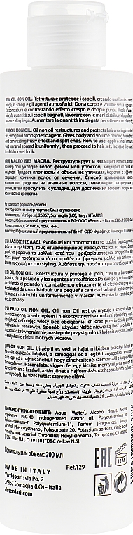 Fluid termoochronny do włosów - Dott. Solari Style Oil Non Oil — Zdjęcie N2