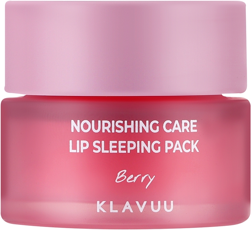 Maska na noc do ust o zapachu jagód - Klavuu Nourishing Care Lip Sleeping Pack Berry — Zdjęcie N1