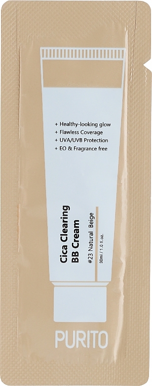 PREZENT Krem BB z ekstraktem z centelli - Purito Cica Clearing BB cream (próbka) — Zdjęcie N3