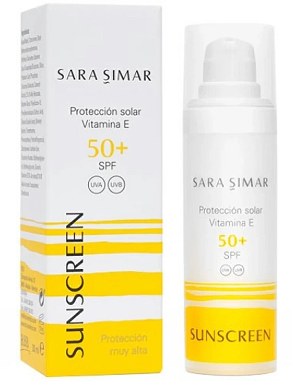 PRZECENA! Krem przeciwsłoneczny do twarzy - Sara Simar Sunscreen SPF 50 * — Zdjęcie N1