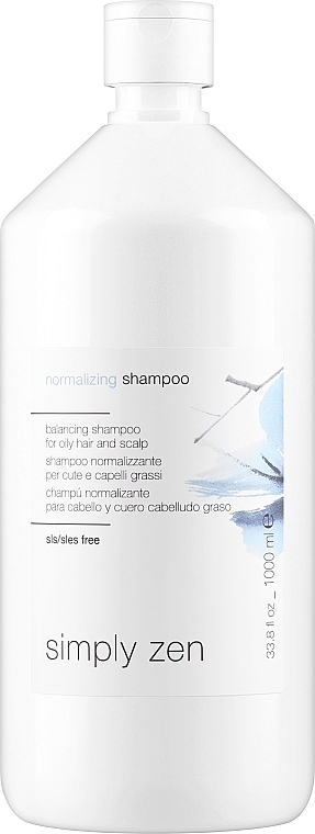 Szampon do tłustej skóry głowy i włosów - Z. One Concept Simply Zen Normalizing Shampoo  — Zdjęcie N2