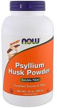 PRZECENA! Nasiona babki płesznik w proszku - Now Foods Psyllium Husk Powder * — Zdjęcie N1