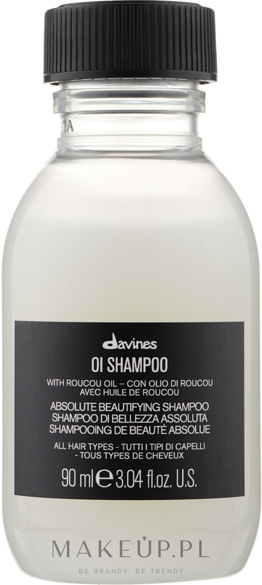 Upiększający szampon do wszystkich rodzajów włosów - Davines Oi Absolute Beautifying Shampoo With Roucou Oil — Zdjęcie 90 ml