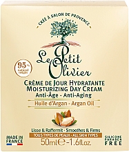 Przeciwstarzeniowy krem do twarzy na dzień z olejkiem arganowym - Le Petit Olivier Moisturizing Anti-Age Day Cream — Zdjęcie N2