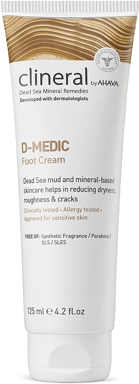 Krem do stóp z minerałami z Morza Martwego - Ahava Clineral D-Medic Foot Cream — Zdjęcie N1