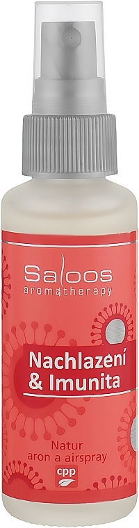 Aromatyczny spray o działaniu antybakteryjnym - Saloos Aromatherapy Nachlazení & Imunita — Zdjęcie N1
