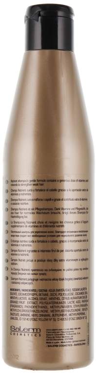 Szampon odżywczy - Salerm Linea Oro Nutrient Shampoo — Zdjęcie N2
