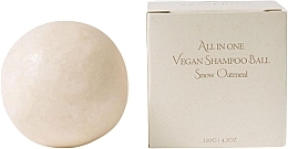 Kup Szampon w kostce Snow Oatmeal, w opakowaniu tekturowym - Erigeron All in One Vegan Shampoo Ball Snow Oatmeal