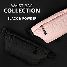 Nerka, pikowana pudrowo różowa Casual - MAKEUP Crossbody Bag Powder — Zdjęcie N3