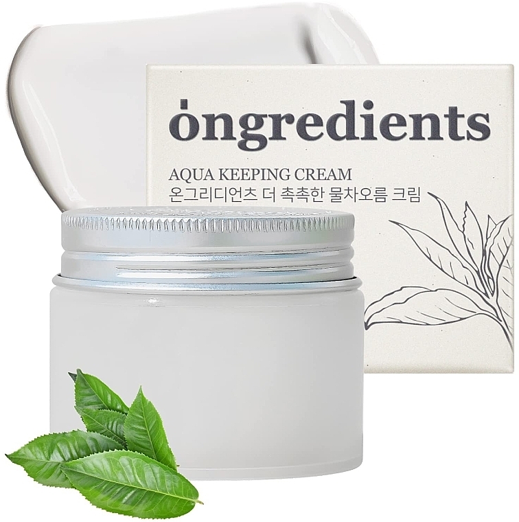 Nawilżający krem do twarzy - Ongredients Aqua Keeping Cream — Zdjęcie N1