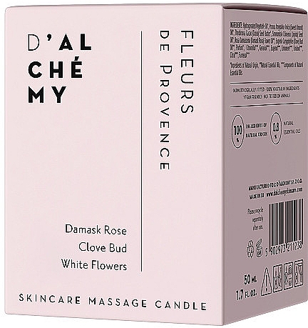 Świeca do masażu ciała Prowansalskie kwiaty - D'Alchemy Fleurs De Provence Skincare Massage Candle — Zdjęcie N2