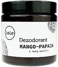 Kup Dezodorant z mango i papają z nutą wanilii w szkle - La-Le Cream Deodorant
