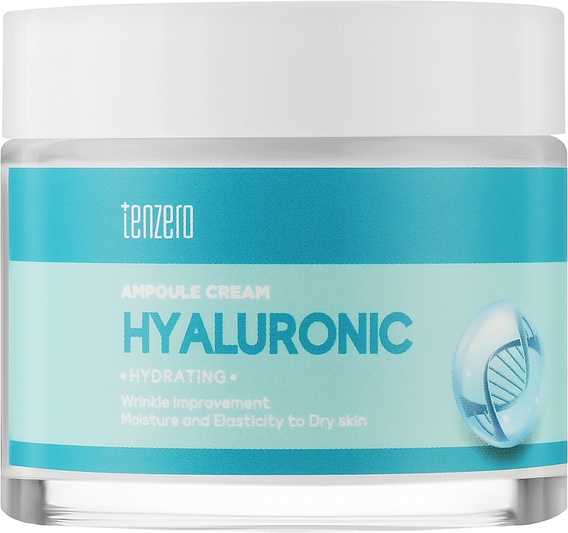 Krem do twarzy w ampułkach z kwasem hialuronowym - Tenzero Hydrating Hyaluronic Acid Ampoule Cream — Zdjęcie N1