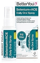 Kup Odświeżający spray do ust - BetterYou Selenium +ACE Daily Oral Spray Natural Blackcurrant
