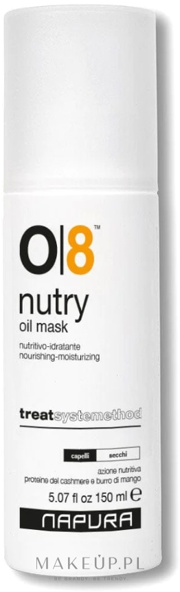 Ultraodżywczy olejek do włosów suchych - Napura O8 Nutry Oil Mask — Zdjęcie 150 ml