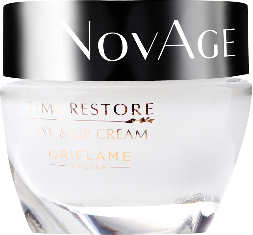 Odmładzający krem do skóry wokół oczu i ust - Oriflame NovAge Time Restore Eye & Lip Cream — Zdjęcie N2
