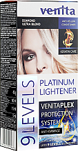 Kup PRZECENA! Rozjaśniacz do włosów o 9 tonów - Venita Plex Platinum Lightener *