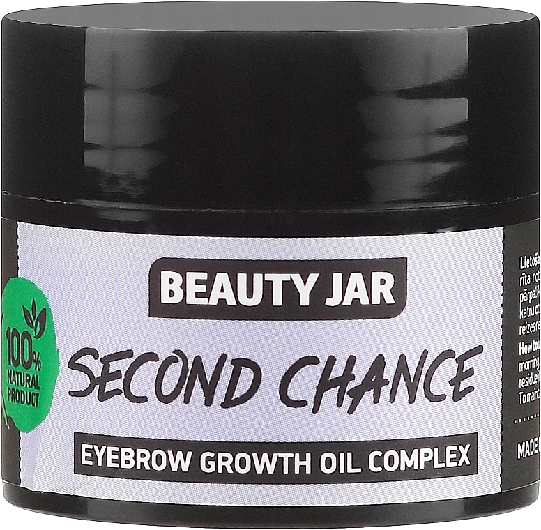 PRZECENA! Olejek pobudzający wzrost brwi - Beauty Jar Second Chance Eyebrow Growth Oil Complex * — Zdjęcie N2