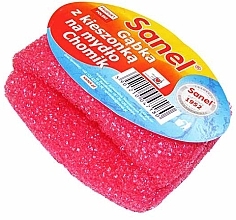 Kup Gąbka pod prysznic z kieszonką na mydło, czerwona - Sanel