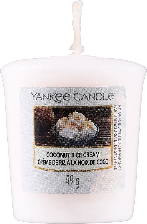 Świeca zapachowa - Yankee Candle Coconut Rice Cream Votive Candle