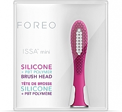 Wymienna główka szczoteczki do zębów Różowa - Foreo Issa Mini Hybrid Brush Head Wild Strawberry — Zdjęcie N3