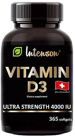Witamina D3 4000 IU - Intenson Vitamin D3 — Zdjęcie N2