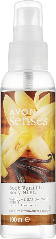 Mgiełka do ciała Wanilia - Avon Senses Soft Vanilla Body Mist — Zdjęcie N1