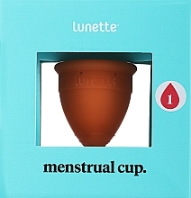Kubeczek menstruacyjny, model 1, pomarańczowy - Lunette Reusable Menstrual Cup Orange Model 1 — Zdjęcie N2