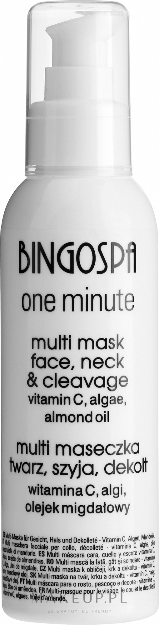 Egejski zabieg spa do twarzy Maska z olejem migdałowym - BingoSpa One Minute Multi Mask — Zdjęcie 150 g