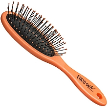 Szczotka do włosów, 04282, pomarańczowa - Eurostil Oval Brush — Zdjęcie N1
