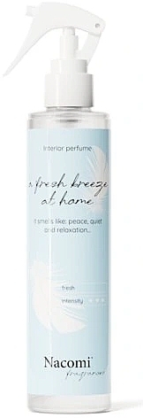 Perfumowany spray do domu A Fresh Breeze At Home” - Nacomi Fragrances — Zdjęcie N1