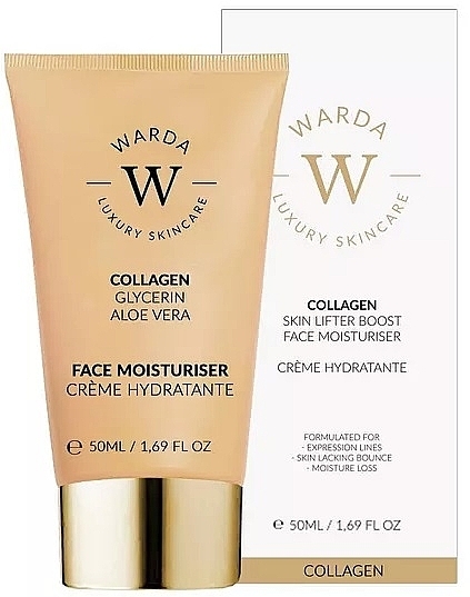Nawilżający krem do twarzy z kolagenem - Warda Skin Lifter Boost Collagen Face Moisturizer — Zdjęcie N1