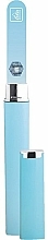 Szklany pilnik do paznokci, 9 cm, pastelowy niebieski - Erbe Solingen Soft-Touch — Zdjęcie N2