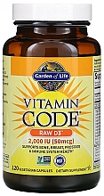 Suplement diety - Garden of Life Vitamin Code Raw D3, 50 mcg — Zdjęcie N5