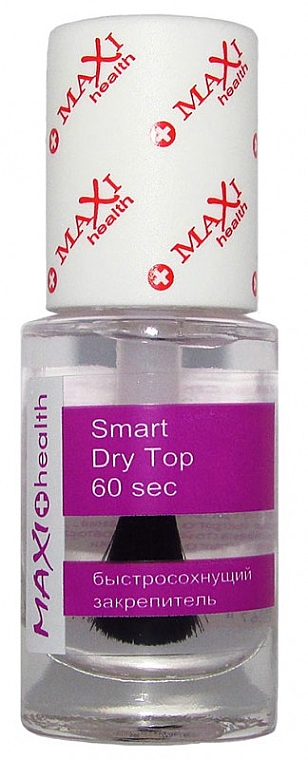 Top coat do paznokci 60 sekund - Maxi Color Maxi Health Smart Dry Top 60 Sec
